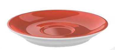 Dibbern Solid Color Koralle Espresso Untertasse Classico 