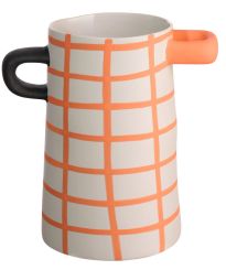 ASA Selection Vase Orange Kariert Rayu 