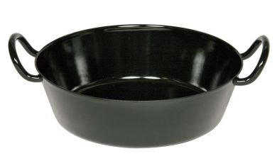 Riess Schnitzelpfanne 34 cm Schwarzemail 