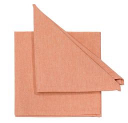Pichler Serviette 40x40 cm Faro orange 90% CO 10% PES 