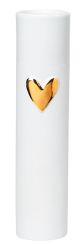 Räder Living Vase Herz gold Ø 5,5 cm H 17 cm 