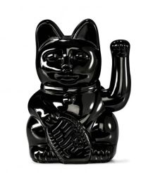 Donkey Winkekatze Lucky Cat Shiny Black 
