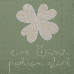 Räder Dining Cocktailservietten 25x25 cm Eine kleine Portion Glück 20 Stk. 