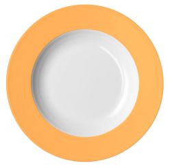 Dibbern Solid Color Mandarine Teller Tief 23 cm Fahne 