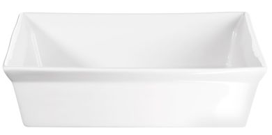 ASA Selection 250°C plus Poletto Gratin Form Quadratisch 23x23x6 cm weiss 1,5 L glänzend 
