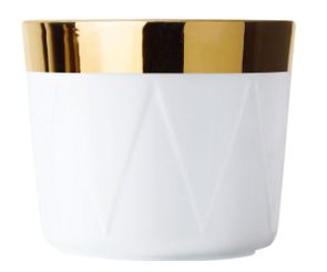 Sieger by Fürstenberg Temptation Sip of Gold Becher ohne Henkel White Circus 
