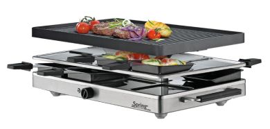 Spring Raclette mit Alugrillplatte Eu Raclette8 Classic 
