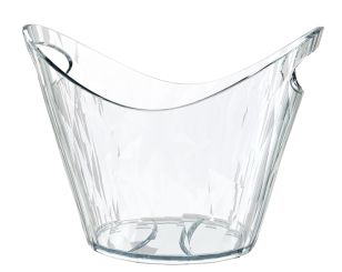 Koziol Superglas Kühler 6 L Club Bucket 2er-Set crystal clear 