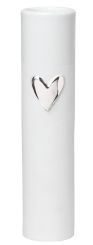 Räder Living Vase Herz silber Ø 5,5 cm H 17 cm 