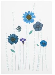 Räder Herzblütenkarte Herzlichen Glückwunsch mehrsprachig 