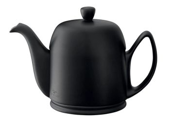 Guy Degrenne Teekanne 6 Tassen Salam schwarz matt / Clouche schwarz 