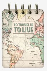 Legami Mini-Notizbuch mit Spiralen Map 