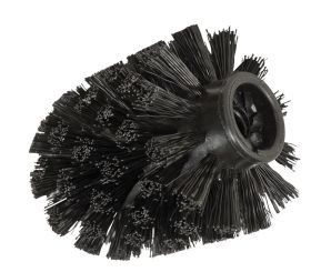Wenko Ersatzbürste für WC-Garnituren mit Adapter 85 mm schwarz 