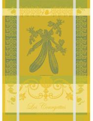 Garnier-Thiebaut Geschirrtuch Les Courgettes Jonquille 56x77 Cm 100% Gekämmte Baumwolle 
