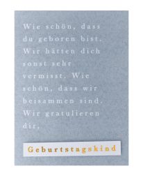 Räder Minikarte Geburtstagskind 