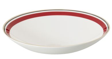 Dibbern Capri Schale 24 cm Rot / Anthrazit 