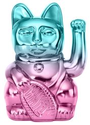 Donkey Winkekatze Player One Lucky Cat Shiny Blue/Pink 