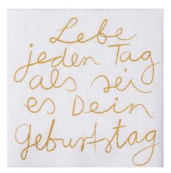 Räder Dining Mix & Match Cocktailserviette Lebe jeden 25x25 cm 