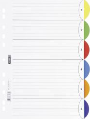 Brunnen Ringbuchregister A4 6-tlg. Kunststoff 