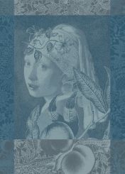 Garnier-Thiebaut Geschirrtuch Femme A Al Perle Bleu 56x77 cm 