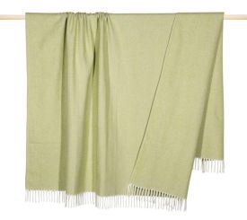 pad Decke 150x200 cm Fine Edge light green 50% Baumwolle 50% Polyacrylic 