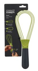 JosephJoseph Twist 2-in-1 Silikonschneebesen Grau/Grün 