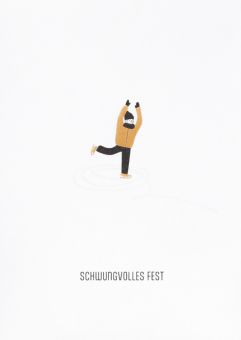 Räder Grußkarte Schwungvolles Fest 