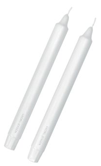 Georg Jensen Kerze weiß 2er Set H 24 cm Ø 2,2 cm 