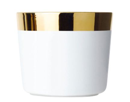 Sieger by Fürstenberg Temptation Sip of Gold Becher ohne Henkel White Plain 