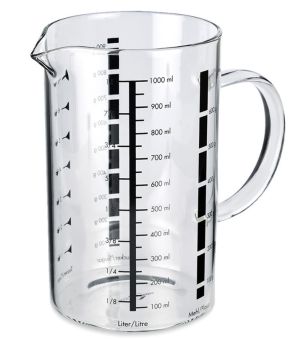 Küchenprofi Messbecher 1 L Glas 