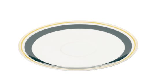 Dibbern Capri Untertasse 0,11 L Dunkelgrün / Gelb 