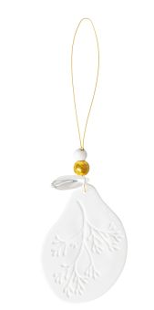 Räder Winterzauber Porzellanornament Knospenzweig 7x5cm 