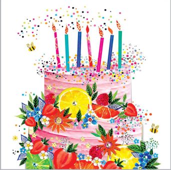 Paperproducts Design Servietten 25x25 cm Cake & Fruits 