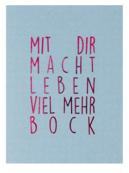 Räder Minikarte Mit Dir macht Leben viel mehr Bock 