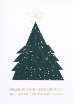 Räder Papierkunstkarte Weihnachtsbaum 