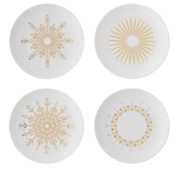 Rosentahl Studio Line Tac Gropius Festive Celebration Set 4 Teller Fl.10 cm Tac Stars 