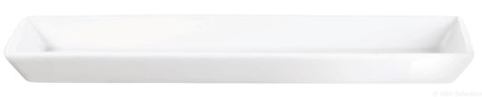 ASA Selection 250°C plus Poletto Servierplatte/ top Rechteckig 27x17x2,5 cm weiss glänzend 