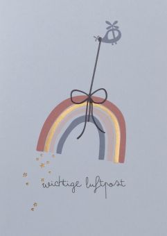 Räder Grußpost Regenbogenkarte Wichtige Luftpost 