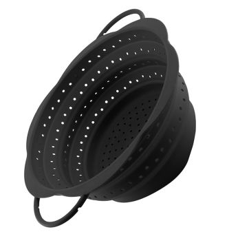 Kochblume Faltsieb groß anthrazit 