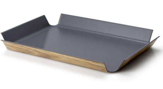 Continenta Rutschfestes Tablett grau 