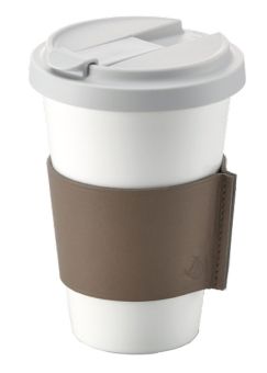Dibbern Fine Bone China Becher Konisch Coffee To Go Taupe Classic 