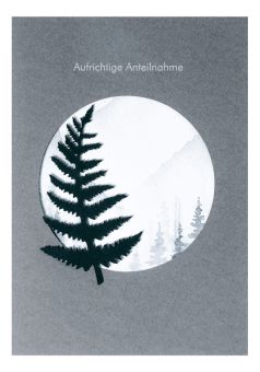 Räder Aquarell Trauerkarte Aufrichtige Anteilnahme 