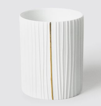 Räder Teelichthalter Plissiert D.9cm H.11cm 