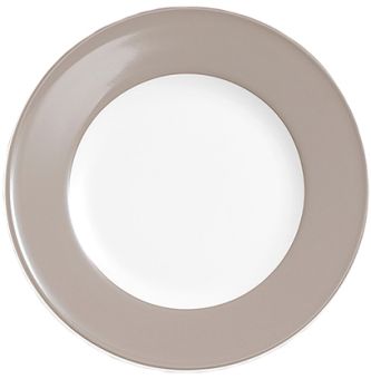 Dibbern Solid Color Kiesel Teller flach 19 cm Fahne 