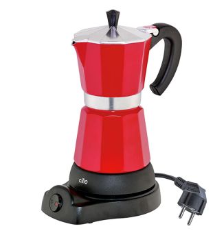 Cilio Classico Espressokocher elektrisch rot 