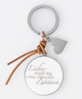 Räder Cloud Poetry Schlüsselanhänger Herz- Liebe macht 9,5x4 cm 