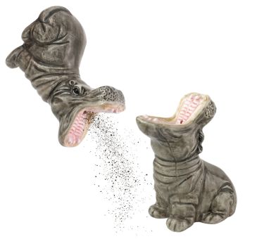 Donkey Salz- & Pfefferstreuer Hungry Hippos 