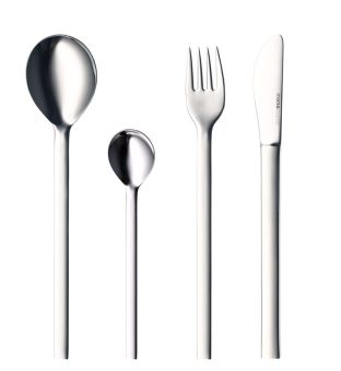 Mono 24Tlg. Garnitur M. Messer 03, Kurze Klinge Brillant Poliert 