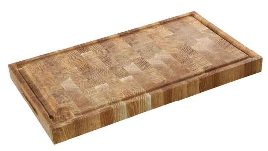 Zassenhaus Hackblock Eiche Stirnholz 54x30x4 cm 