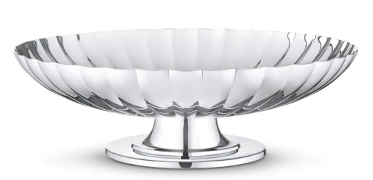 Georg Jensen Sockelschale Bernadotte Edelstahl 